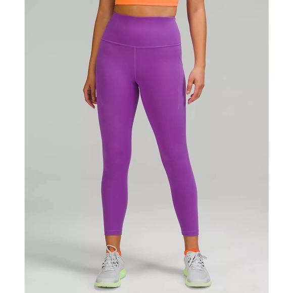 lululemon athletica Pants - Lululemon Wunder Train High-Rise Tight with Pockets 25" Size 4